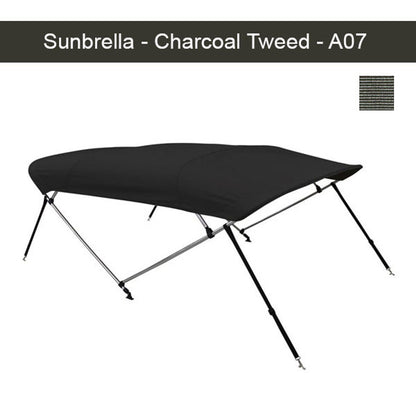 Premium Sunbrella Boat Bimini Top 8'L x 35"H x 79"-84"W