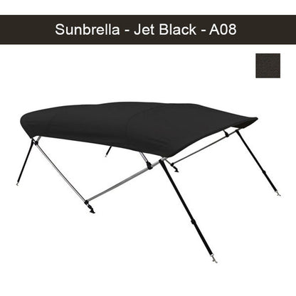 Premium Sunbrella Boat Bimini Top 8'L x 35"H x 79"-84"W