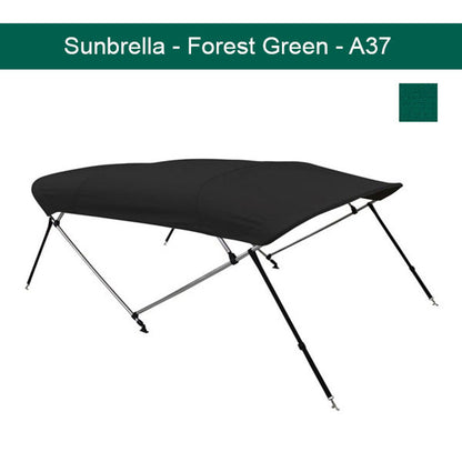 Premium Sunbrella Boat Bimini Top 8'L x 35"H x 79"-84"W
