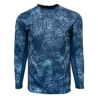 Gillz Men's Long Sleeve Tournament Shirt - Blue Wing