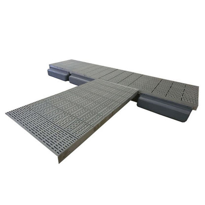 Patriot Docks Premium Floating Canal Dock w/ Poly Decking