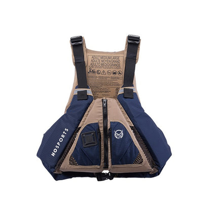 Chaleco salvavidas con pala de nailon color canela Atlas de HO Sports