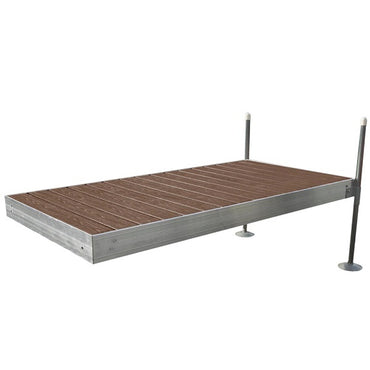 Tommy Docks Straight Dock w/Brown Composite Decking