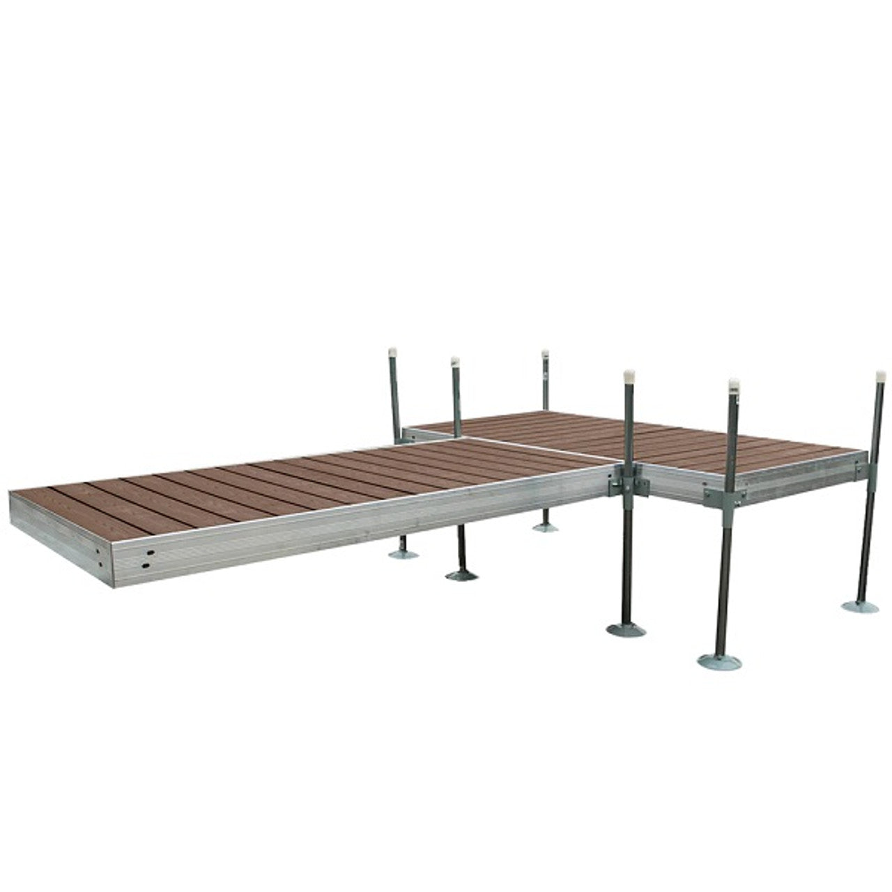 Tommy Docks T-Shaped Dock w/Brown Composite Decking