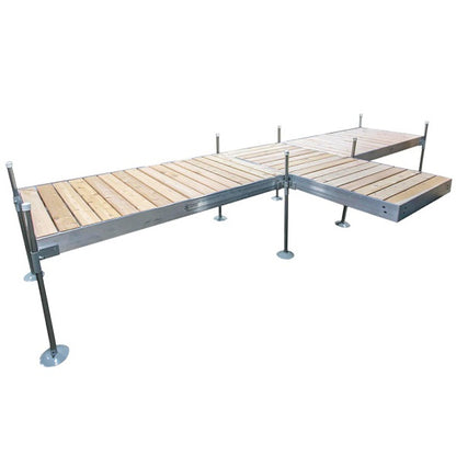 Muelle en forma de T con cubierta de cedro de Tommy Docks