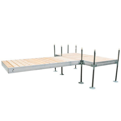 Muelle en forma de T con cubierta de cedro de Tommy Docks