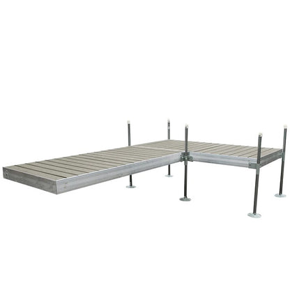 Quai en L Tommy Docks avec terrasse composite grise