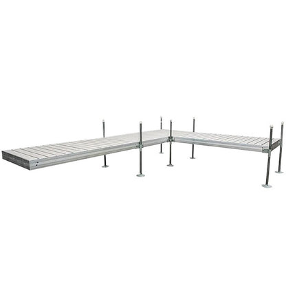 Quai en L Tommy Docks avec terrasse composite grise