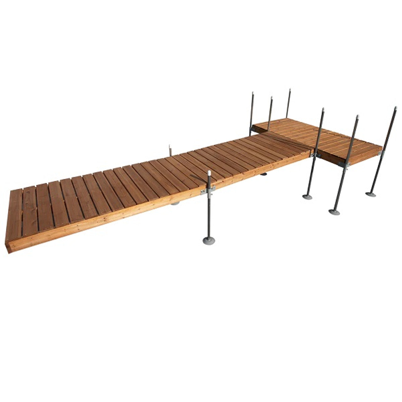 Quai en T en cèdre classique Tommy Docks