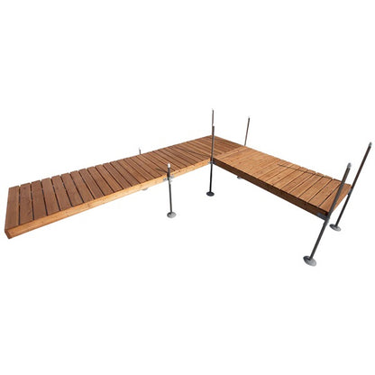 Quai en L classique en cèdre Tommy Docks