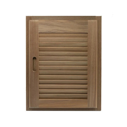 Whitecap Louvered Teak Door & Frame - Right Hand