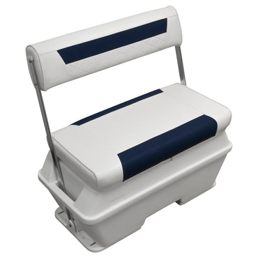 Glacière Wise Deluxe 70 Qt à dossier basculant pour siège de bateau ponton