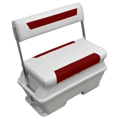 Glacière Wise Deluxe 70 Qt à dossier basculant pour siège de bateau ponton