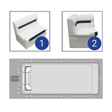 Ensemble de meubles de ponton arrière Wise DLX