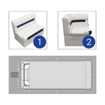 Ensemble de meubles de ponton arrière Wise DLX
