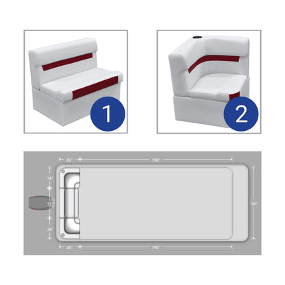 Ensemble de meubles de ponton arrière Wise DLX
