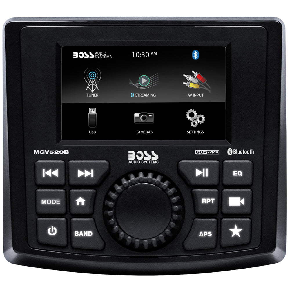 Boss Audio MGV520B Marine Stereo w/AM/FM/BT/USB/Rear Camera