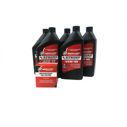 Mercury - Mercruiser 8M0182227 Sterndrive 4.3L V6 Oil Change Kit