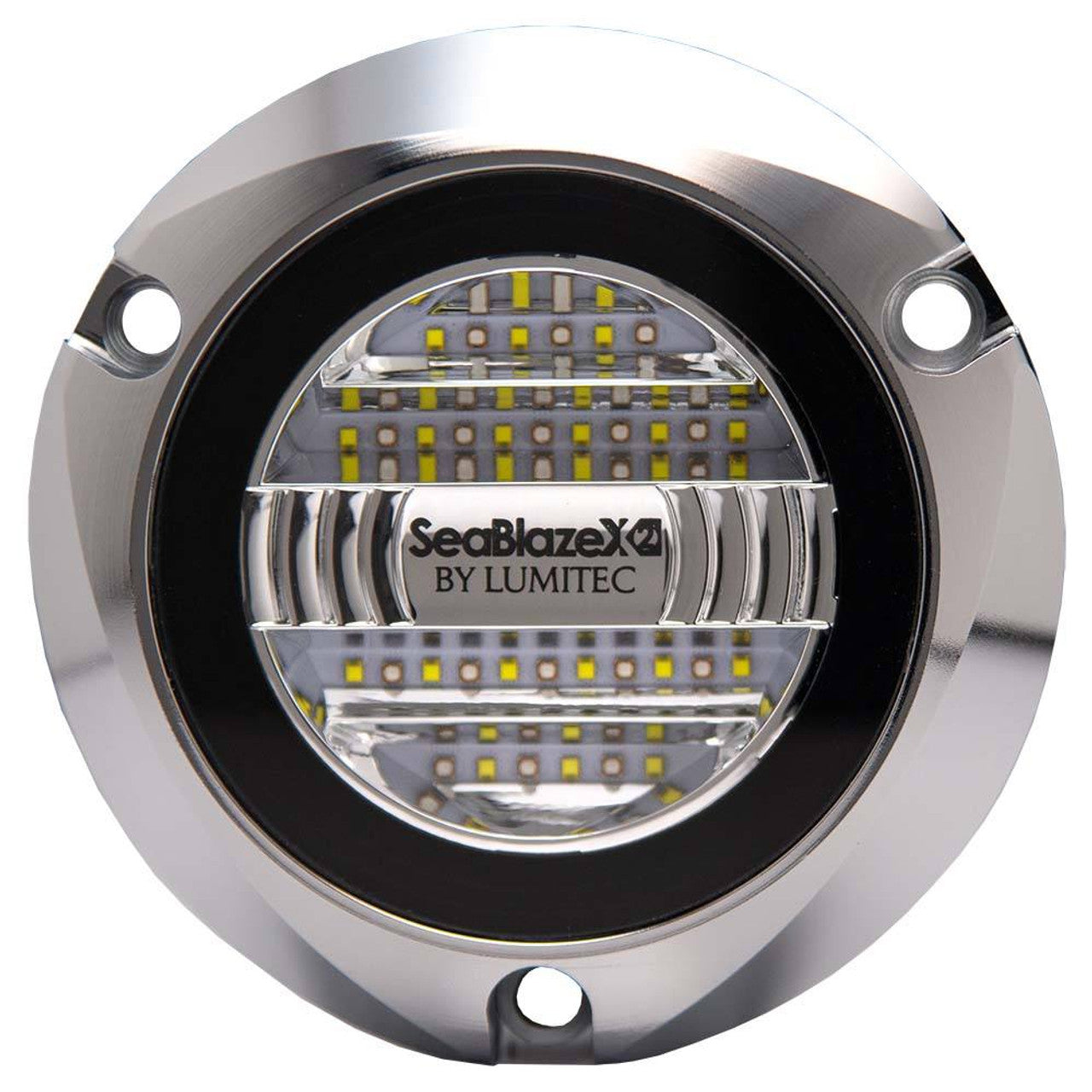 Lumitec 101592 Seablaze X2 Spectrum Underwater Light Dual Color White Blue Polished Housing