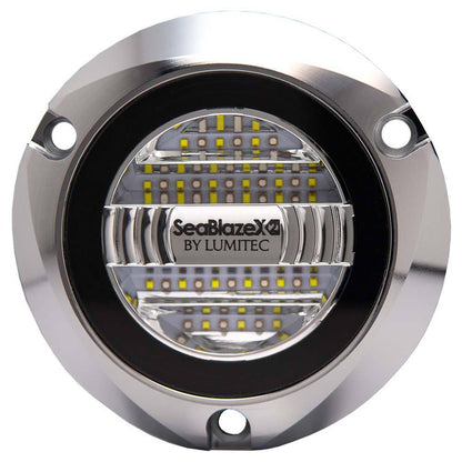 Lumitec 101592 Seablaze X2 Spectrum Underwater Light Dual Color White Blue Polished Housing