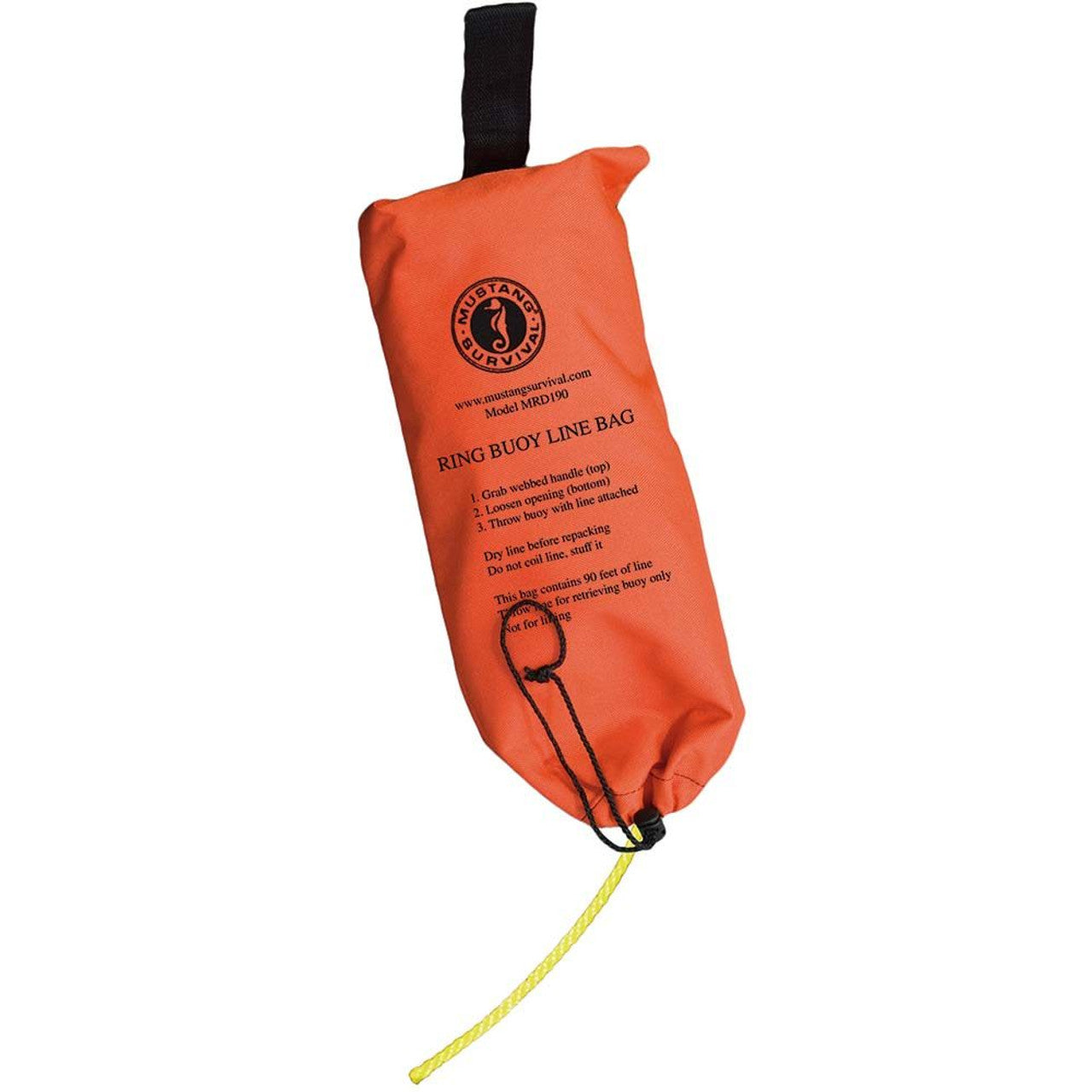 Mustang 90 Ring Buoy Line w/Throw Bag