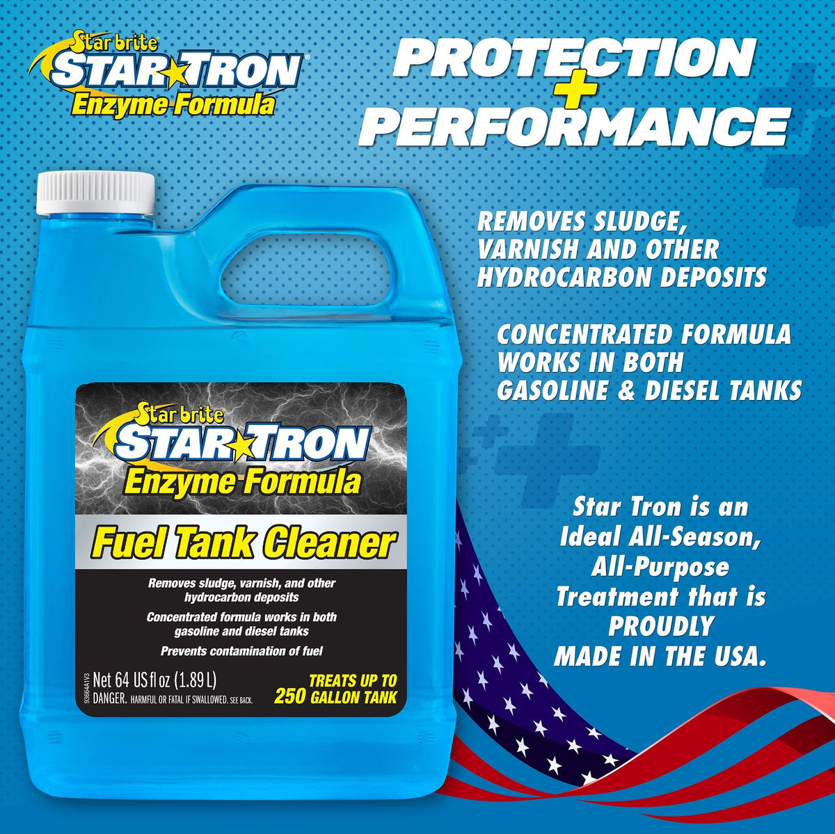 Fuel Tank Cleaner 64 Oz (250 Gal)