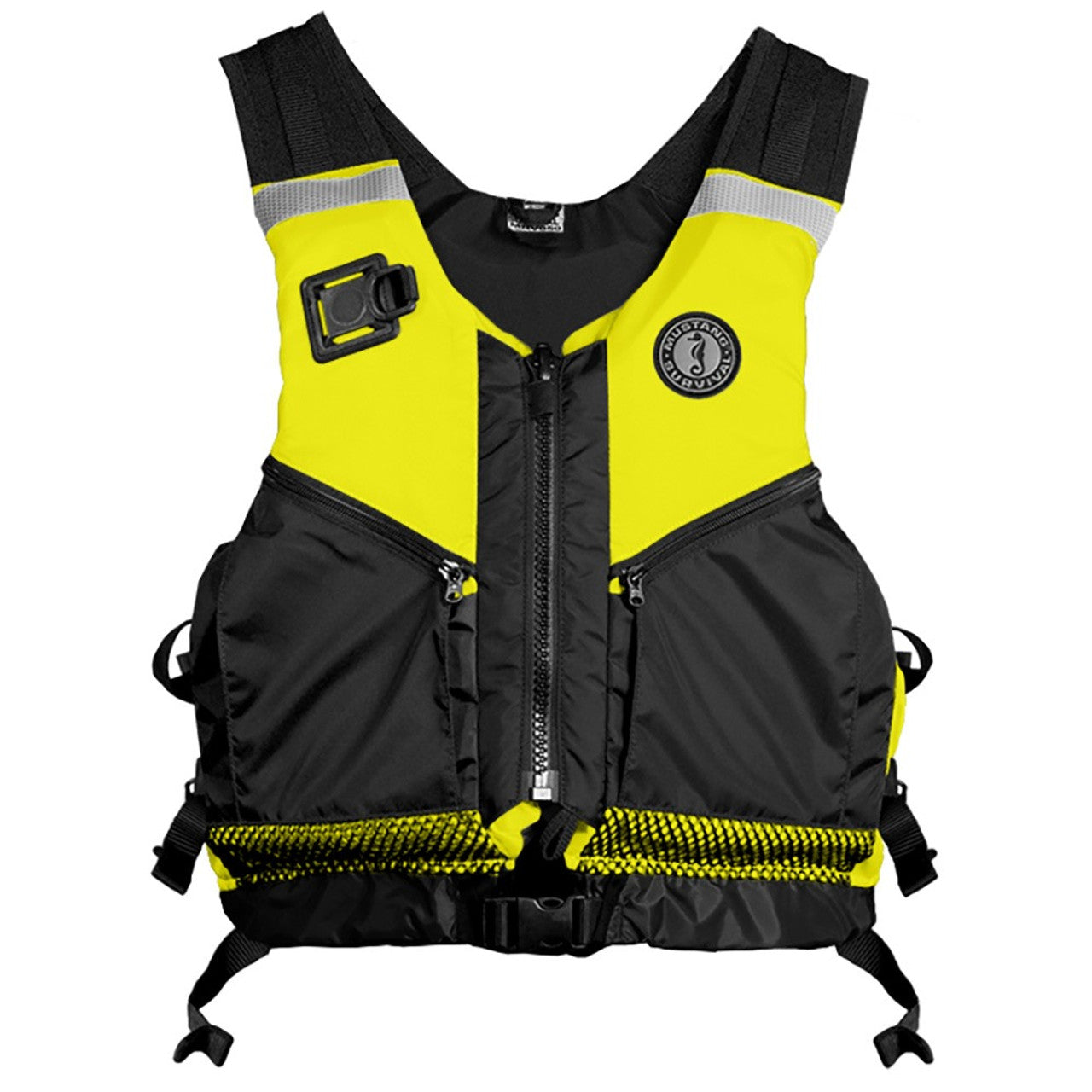 Mustang MRV050WR-251-XLXXL-216 Operations Support Water Rescue Vest - Fluorescent Yellow/Green/Black - X-Large/XX-Large