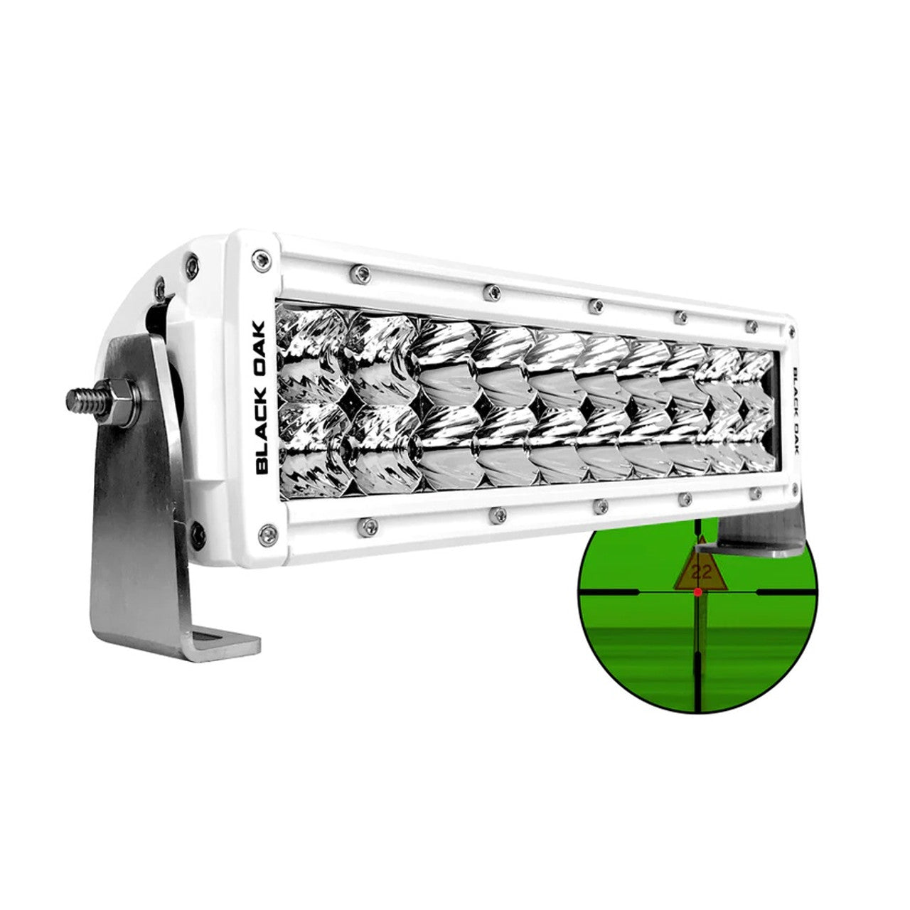 Black Oak 10MIR-850 Pro Series Double Row Combo Infrared 10" 850nm Light Bar - White