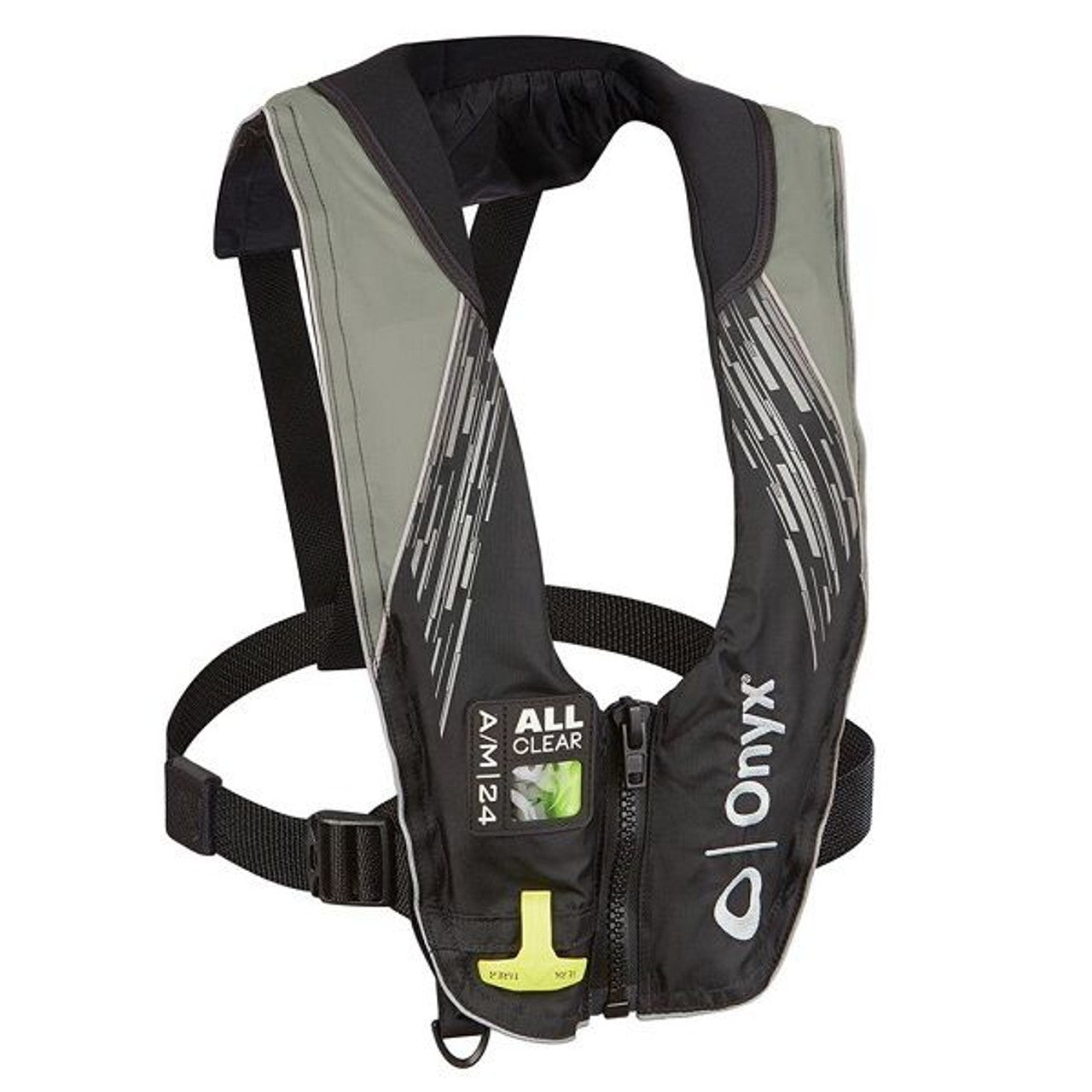 Onyx A/M-24 All Clear Auto/Manual Inflatable Grey Life Vest