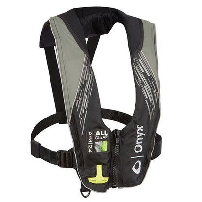 Onyx A/M-24 All Clear Auto/Manual Inflatable Grey Life Vest