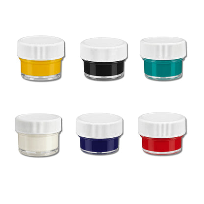 Gelcoat Pigment Kit - 6 Color Tinting Sampler (1/4 oz Jars)