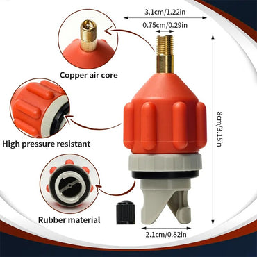 EGGORY SUP Board Air Valve Adaptor Durable Rowing Boat Air Valve