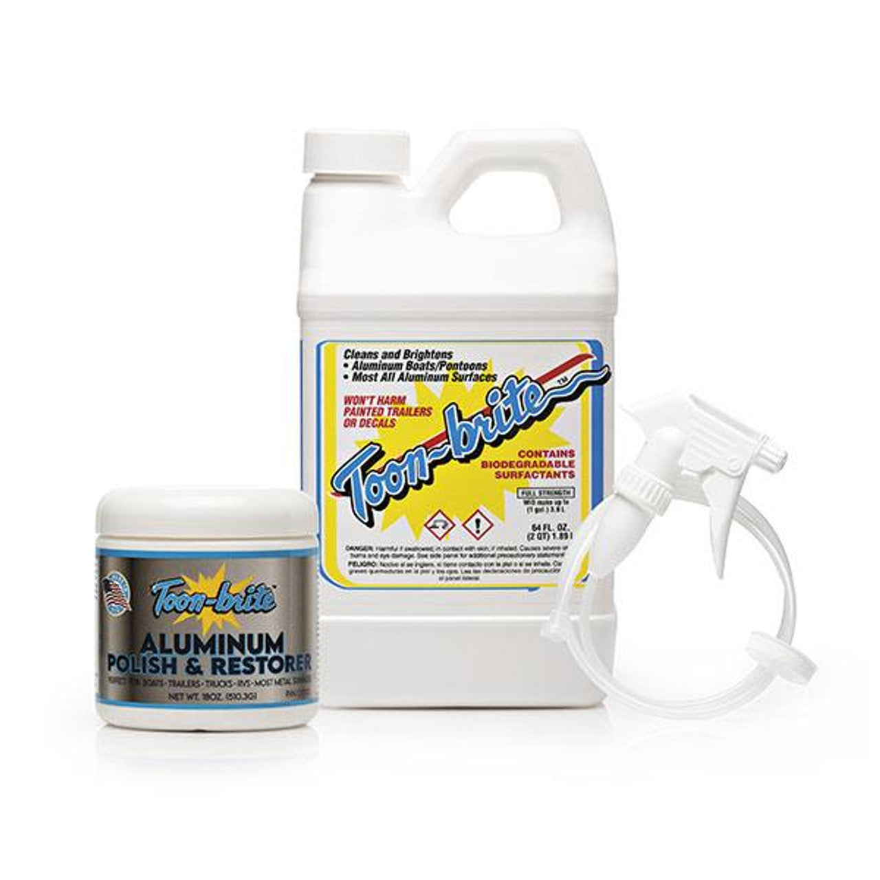 Toon-Brite Pontoon & Aluminum Boat Cleaner Care Kit