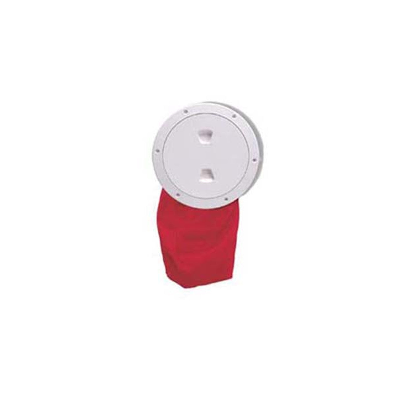 Beckson 4" Stow-Away Deck Plate- White