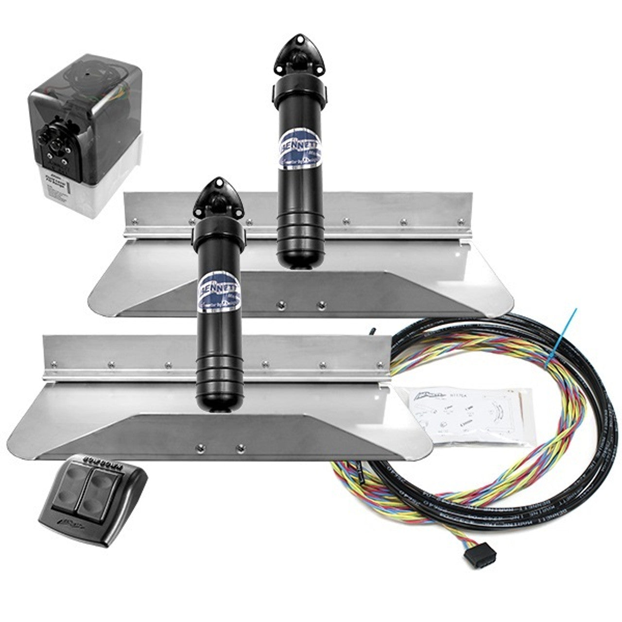 Bennett Hydraulic Trim Tab Kit 36" x 9" w/Euro Style Controls