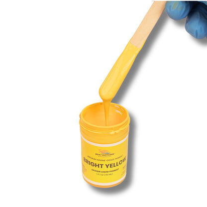 Bright Yellow Epoxy Resin Pigment – Liquid Colorant for Resin Art & Gelcoat 1oz