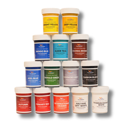 Boat Suppliers Opaque Liquid Pigment Sampler Pack - 14 Colors