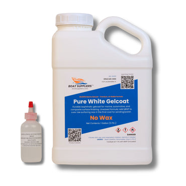 Pure White Gelcoat with Hardener - No Wax