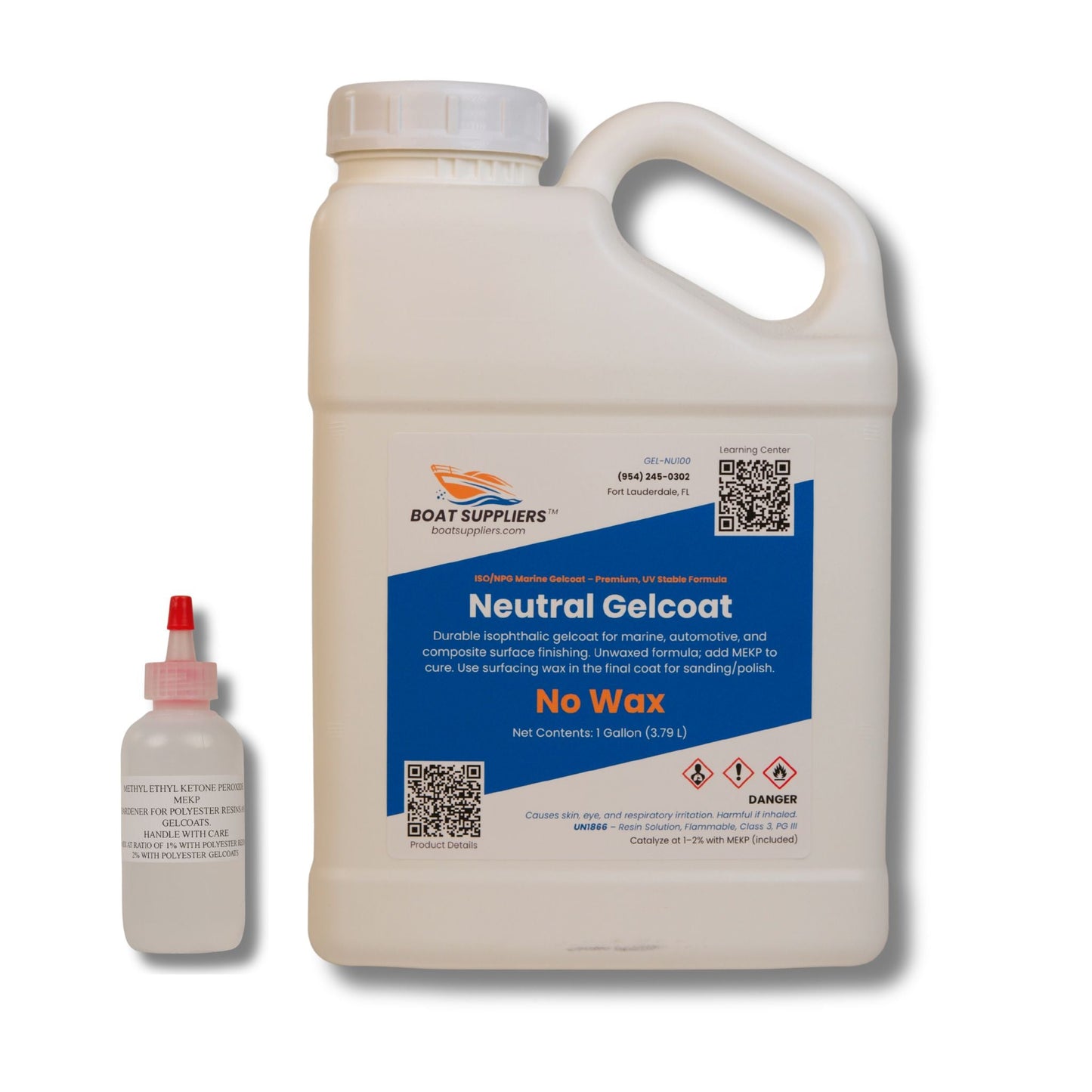 Gelcoat Color Match Repair Kit - Neutral Base with 6 Tint Colors