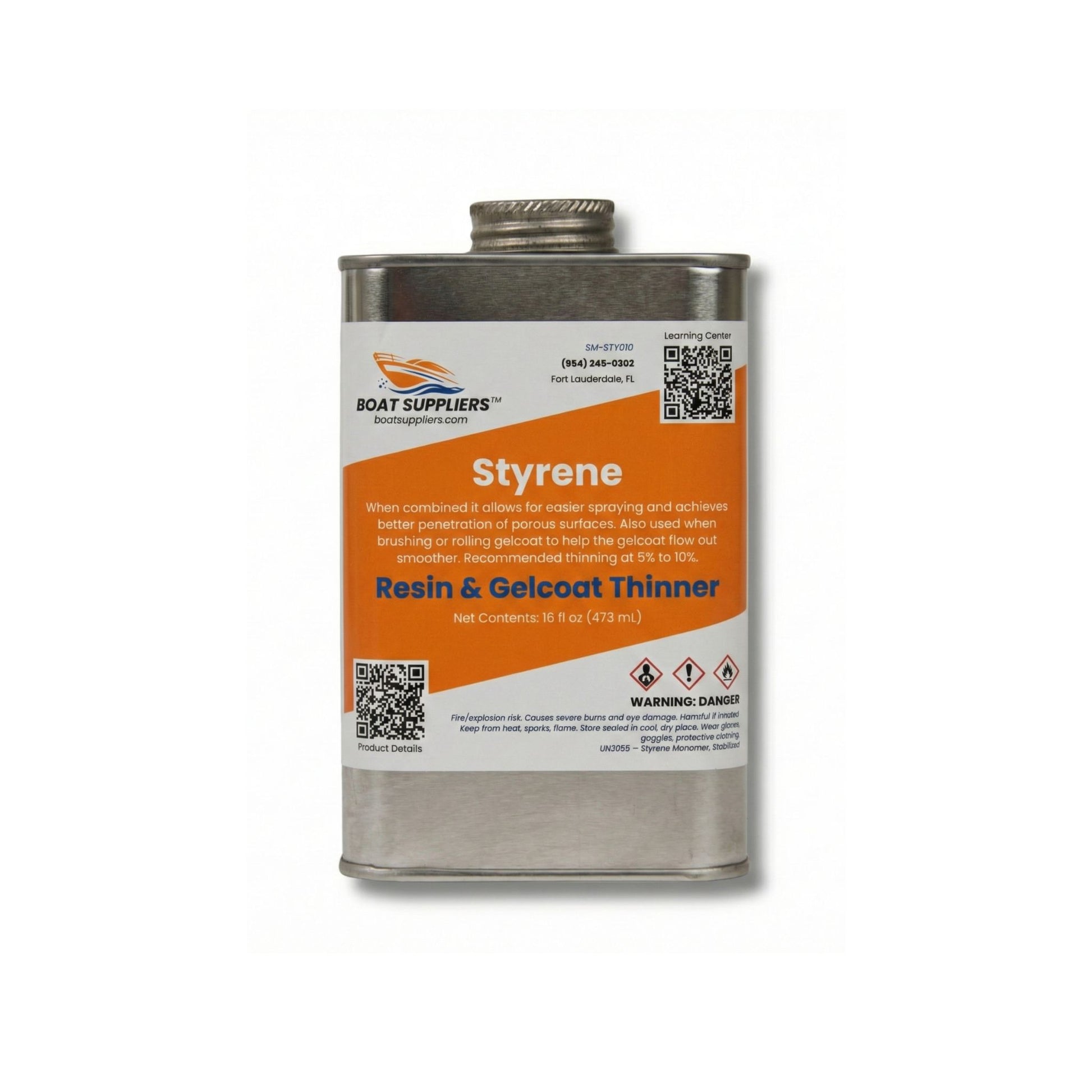 Boat Suppliers Styrene - 16 fl oz