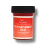 Boat Suppliers Transparent Red liquid pigment, 1 fl oz (40 ml) jar with black screw cap, a transparent colored pigment for tinting resin