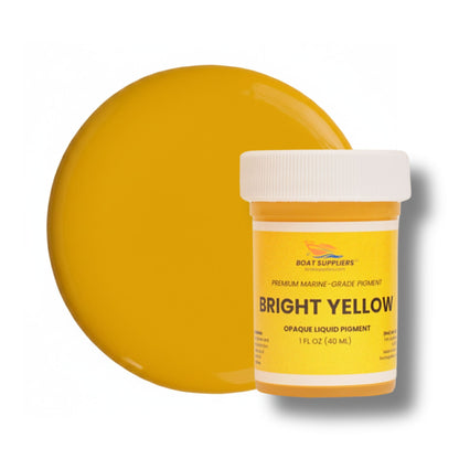 Bright Yellow Epoxy Resin Pigment – Liquid Colorant for Resin Art & Gelcoat 1oz