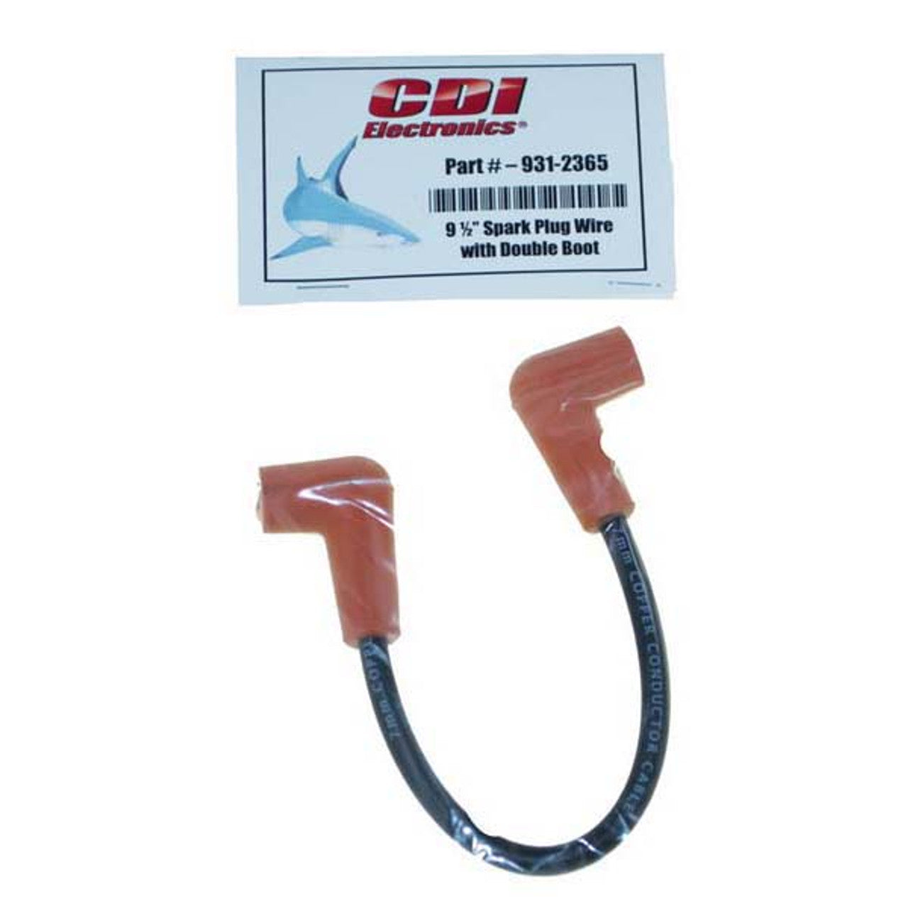 CDI 931-2365 Spark Plug Wire 9-1/2 Inch Double Booted