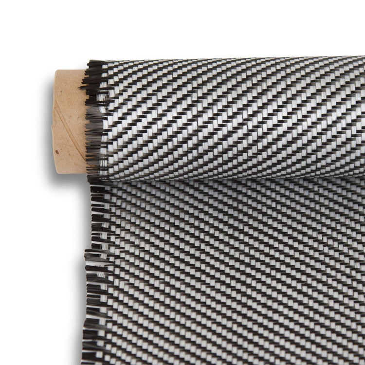 5.8oz Carbon/Innegra Hybrid 2x2 Twill Weave Fabric