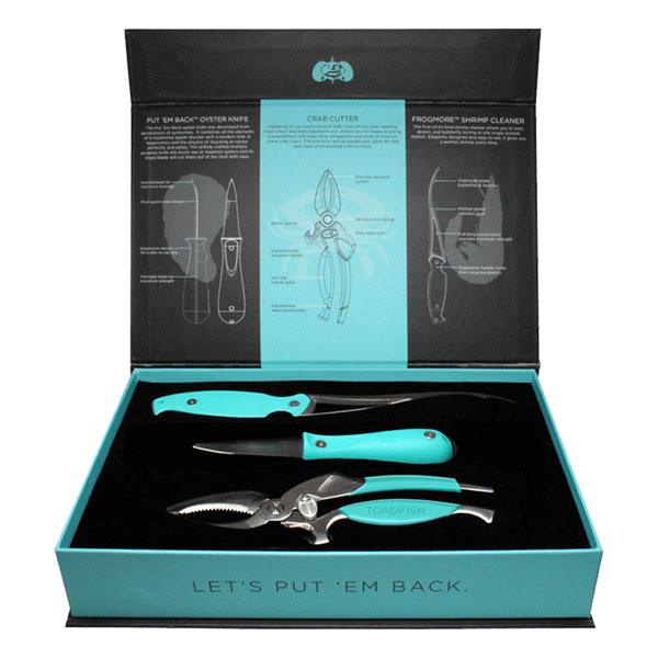 ToadFish Coastal Kitchen Collection - Oyster Knife/Shrimp Cleaner/Crab Cutter