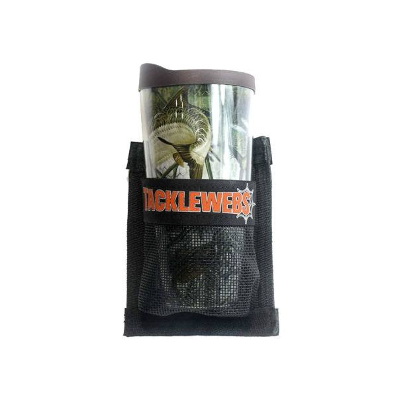 TackleWebs Hook & Loop Black Adhesive Cup Holder