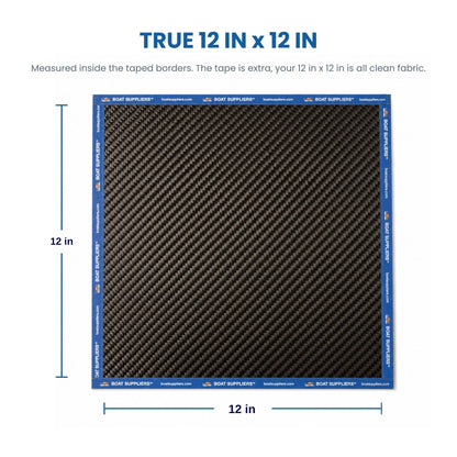 Carbon Fiber Square 12 in x 12 in - 5.7oz 3K 2x2 Twill