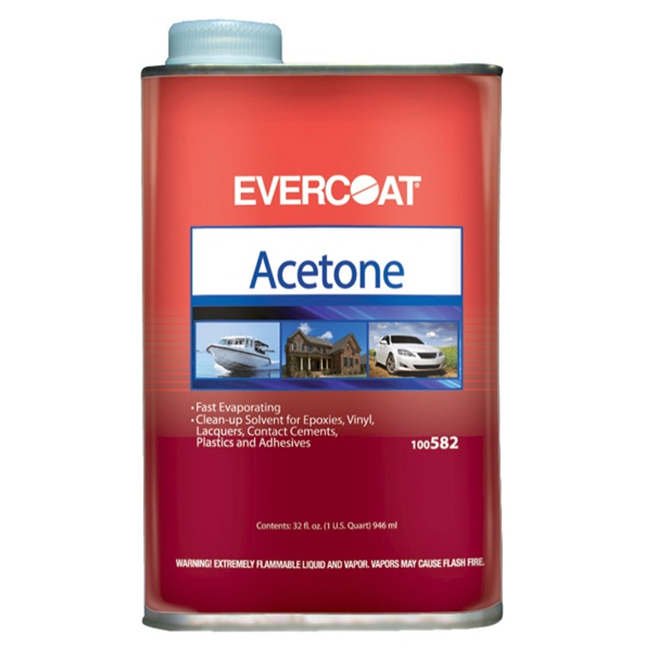 Evercoat Acetone - Quart