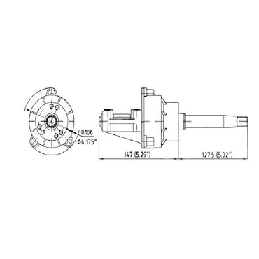 UFlex G86 Single Standard Rack Steering Helm