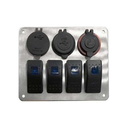 Gen3 Marine LED 4 Rocker Multi-Function Switch Panel